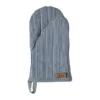 Striped denim grytvante, Blue