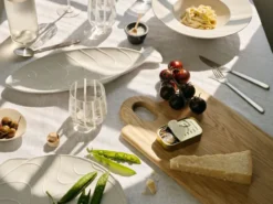 Stripe dricksglas 35 cl, Clear-white stripes
