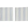 Striped servett 45x45 cm 2-pack, Ice Blue