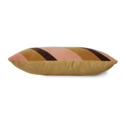 Striped velvet kudde 30x50 cm, Sunkissed