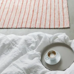 Stripe matta 170x230 cm, Burnt orange