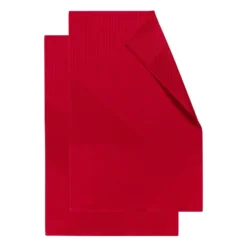 Stripes kökshandduk 47x70 cm 2-pack, Röd