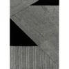 Stripes ullmatta svart, 200x300 cm
