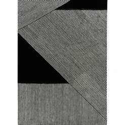 Stripes ullmatta svart, 200x300 cm