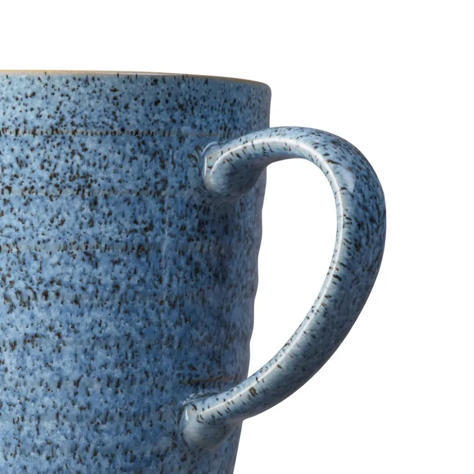 Studio Blue räfflad mugg 40 cl, Flint-chalk