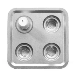 Stumpastaken Fyran, Polerad aluminium
