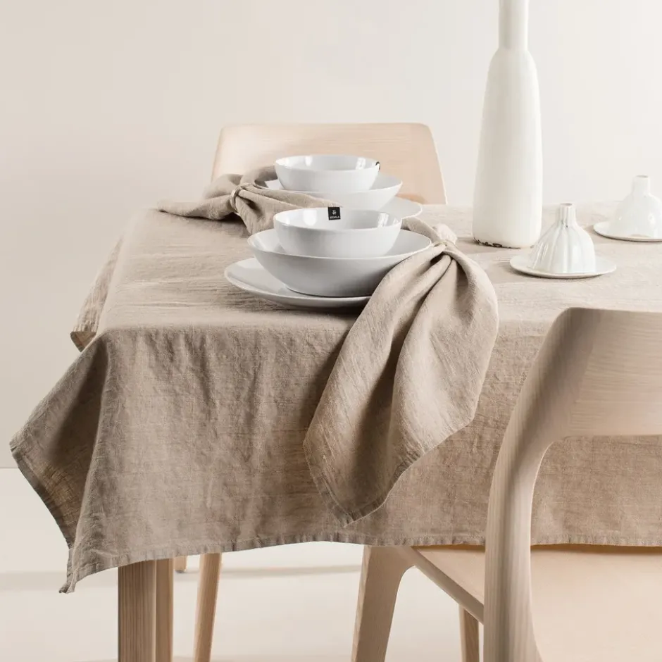 Sunshine bordsduk natural (beige), 145x330 cm