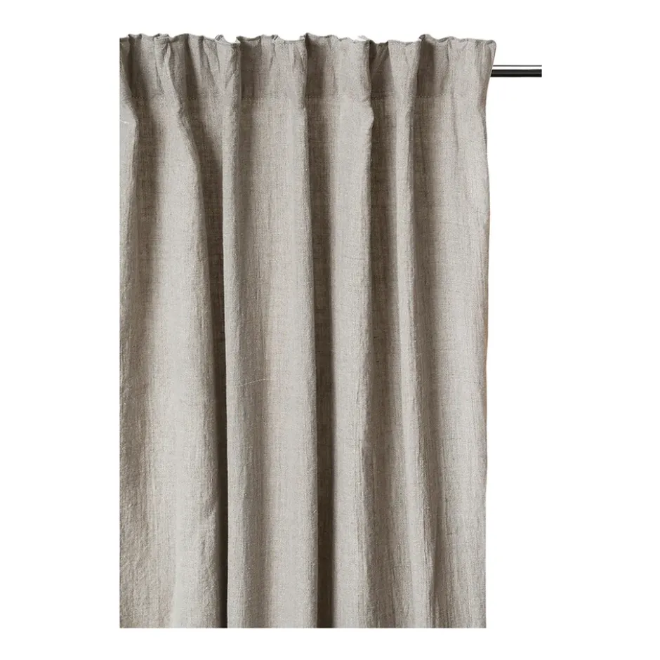 Sunshine gardin med veckband 140x250 cm, Natural