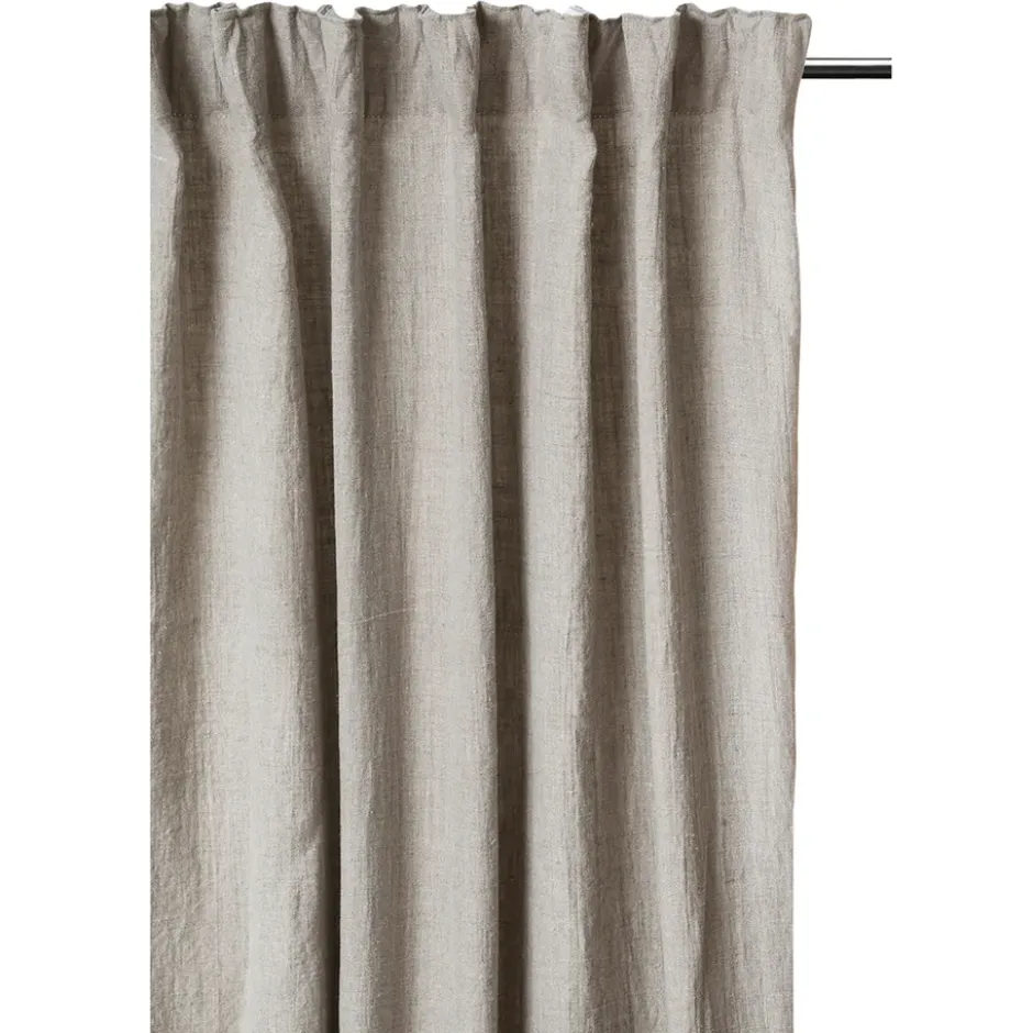 Sunshine gardin med veckband 140x290 cm, Natural