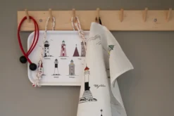 Svenska fyrar bricka 20x27 cm, Multi