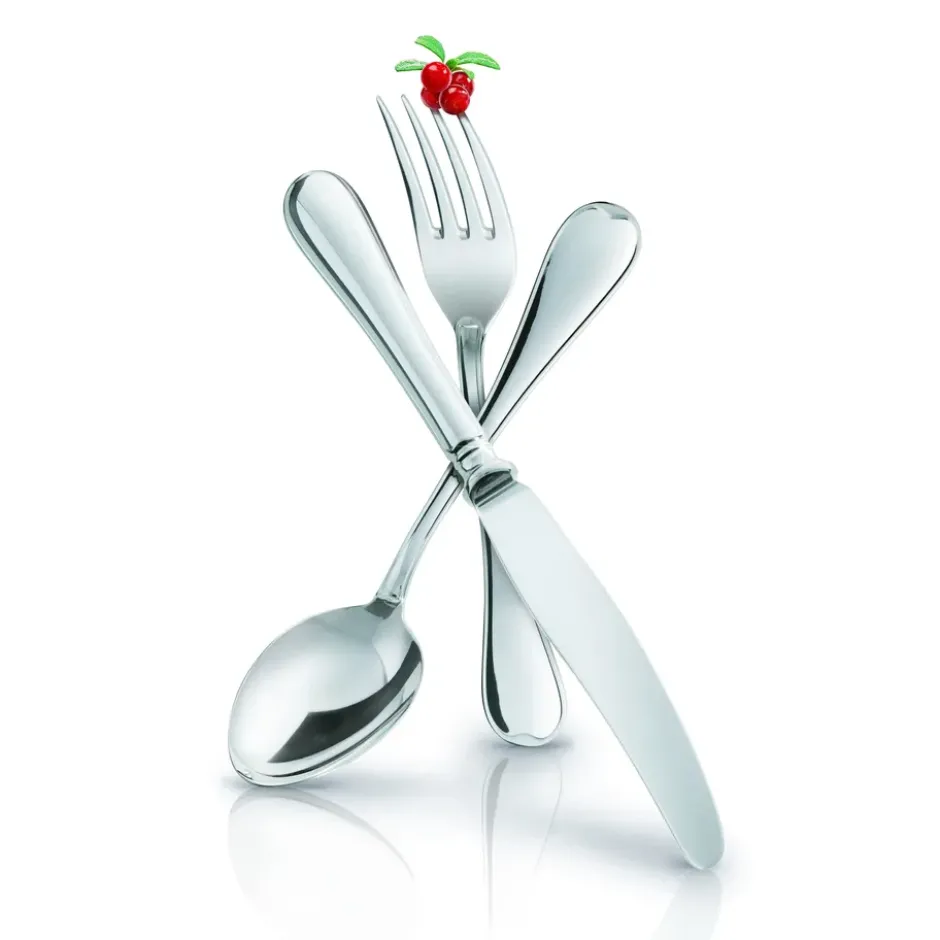 Svensk matgaffel silver, 20,5 cm