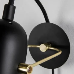 Swan Mini vägglampa, Svart