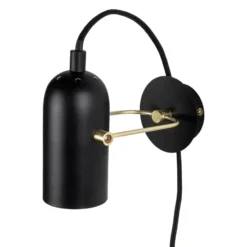 Swan Mini vägglampa, Svart