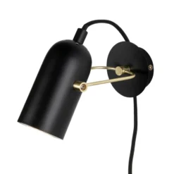 Swan Mini vägglampa, Svart