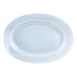 Swedish Grace fat oval 32 cm, Is (ljusblå)