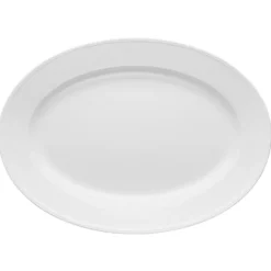 Swedish Grace fat oval 29x40 cm, Snö (vit)