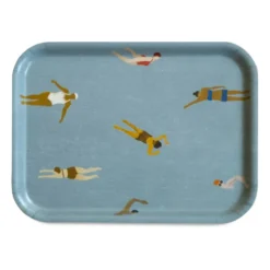 Swimmers bricka 20x27 cm, Blå
