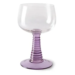 Swirl vinglas hög, Purple