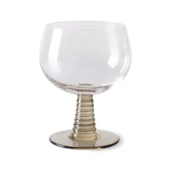 Swirl Vinglas Låg 35 cl Ø10x12 cm, Grön
