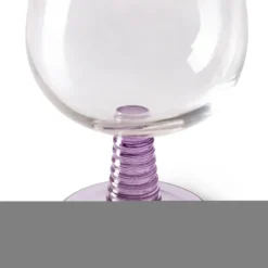 Swirl vinglas låg, Purple