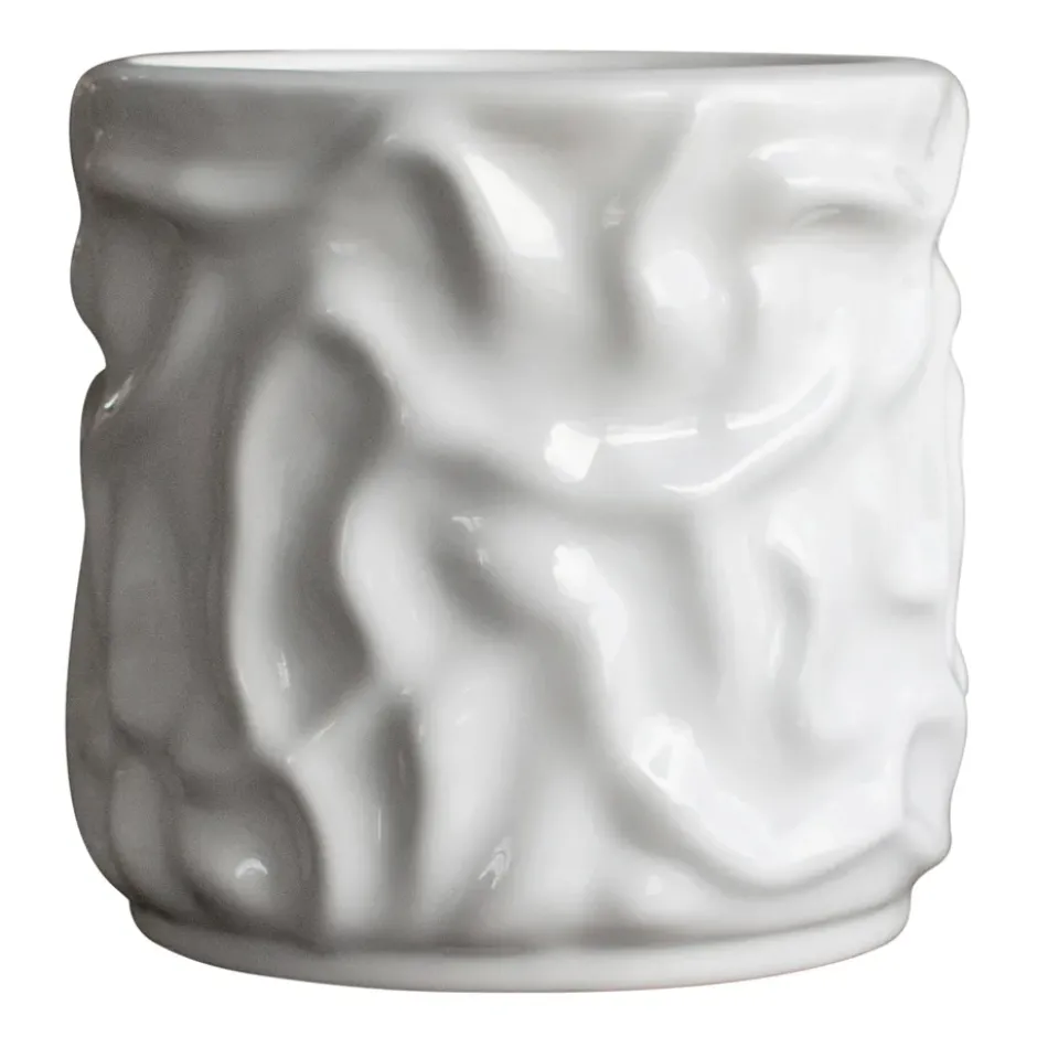 Swoon kruka Ø15 cm, Shiny white