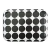 Tallyho bricka 36x28 cm, Svart-vit