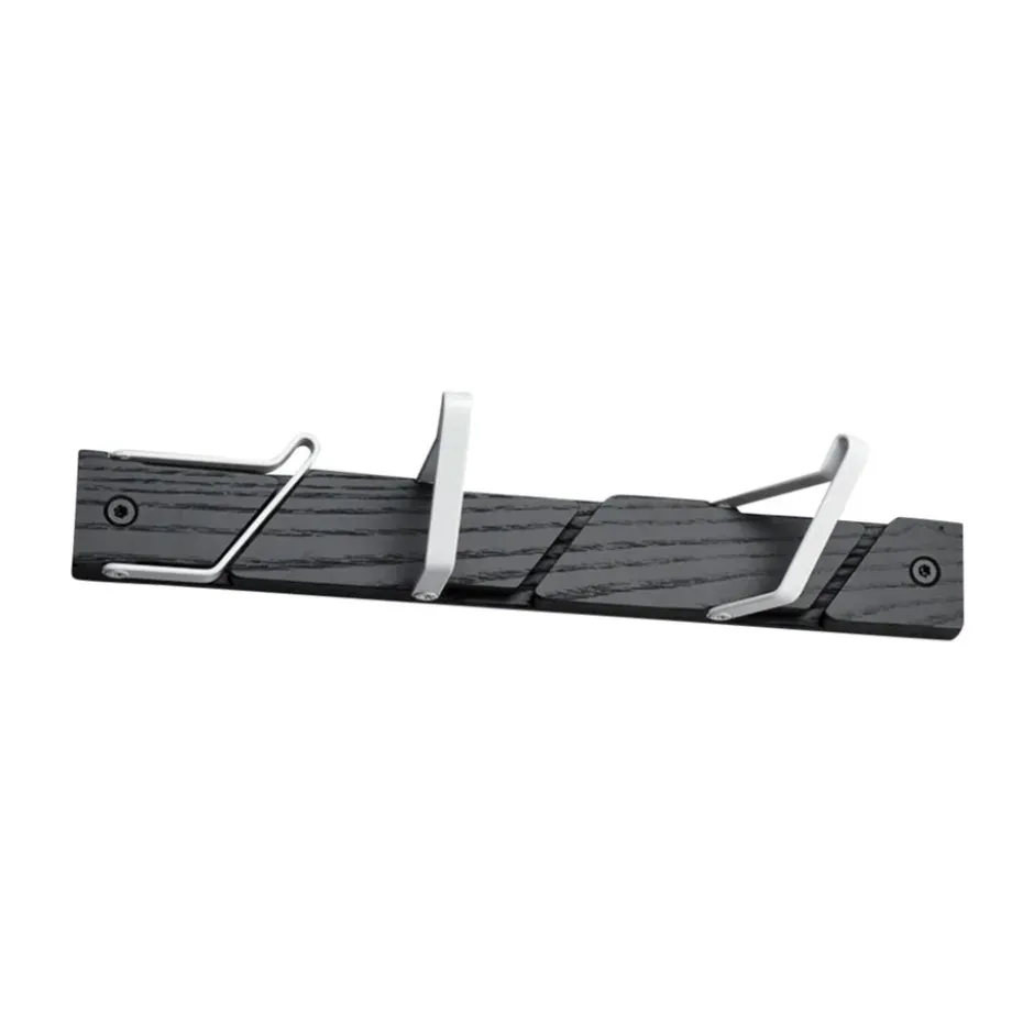 Tamburin kroklist 31,5 cm, Svart-vit