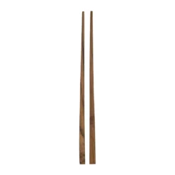 Teak ätpinnar 1 set, Brun