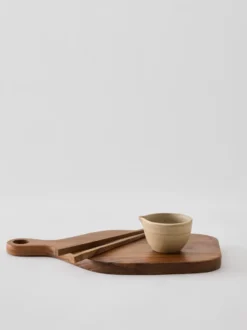 Teak ätpinnar 1 set, Brun