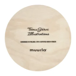 Teemu Järvi x Muurla glasunderlägg Ø10 cm, Igelkott