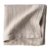 Tell Me More linneduk 145x145 cm, Hazelnut stripe