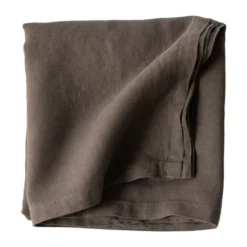 Tell Me More linneduk 145x145 cm, Taupe