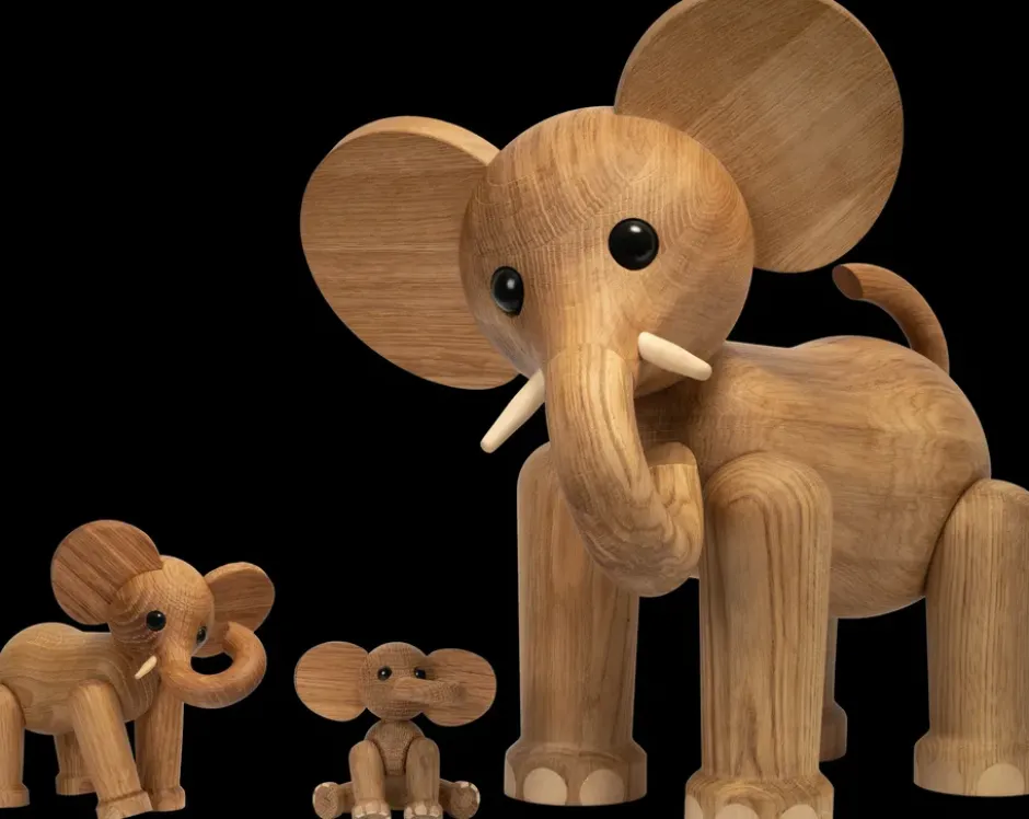 Tembo elefant dekoration 41 cm, Ek