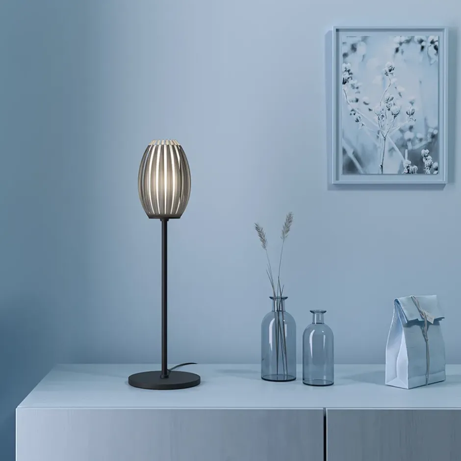 Tentacle bordslampa 50 cm, Svart-rökfärgad