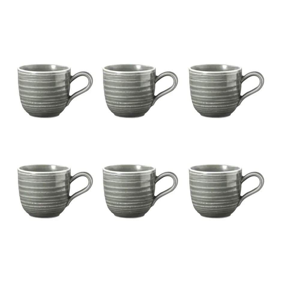 Terra espressokopp 9 cl 6-pack, Pearl Grey