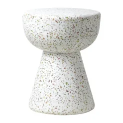 Terrazzo sidobord Ø35 cm, Terrazzo multicolour