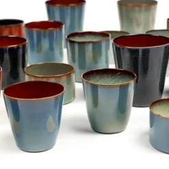 Terres de Rêves kopp M, Dark blue-rust