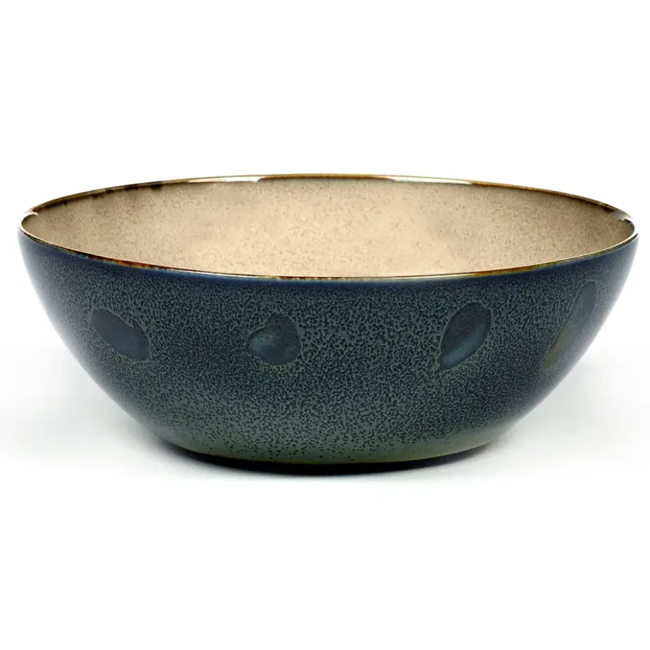 Terres de Rêves skål XL, Misty grey-dark blue