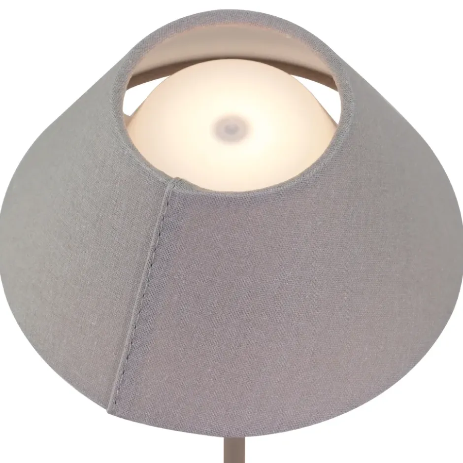 Teya bordslampa portabel, Warm grey, Ø15x26 cm