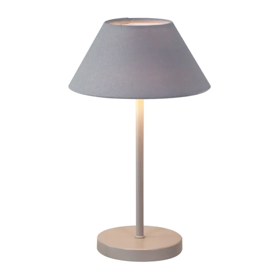 Teya bordslampa portabel, Warm grey, Ø15x26 cm