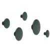 The Dots klädkrok dark green, Ø6,5 cm