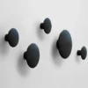 The Dots klädkrok svart, Ø17 cm