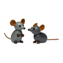 The farm mouse dekoration 7 cm, Grå