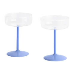 Tint coupeglas 20 cl 2-pack, Clear-jade light blue