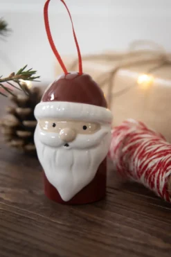 Tomte julgranshänge, Röd-vit