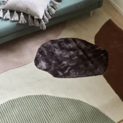 Topaz matta, ivory/green, 170x230 cm