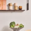 Toppu centerpiece hög Ø30x17 cm, White-black