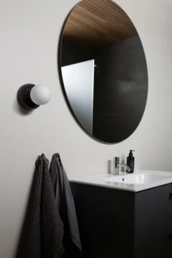Torrano vägglampa/plafond 13 cm, Svart