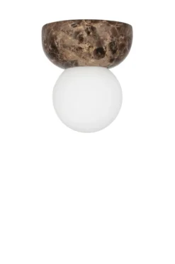 Torrano vägglampa/plafond 13 cm, Brun