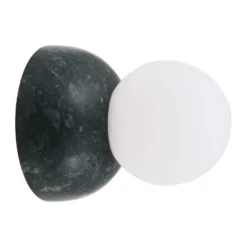 Torrano vägglampa/plafond 13 cm, Mörkgrön marmor